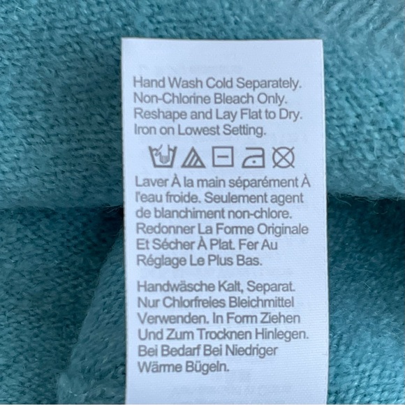 J. Crew Half-Zip Sweater Sea Blue Medium NWT - Picture 15 of 16